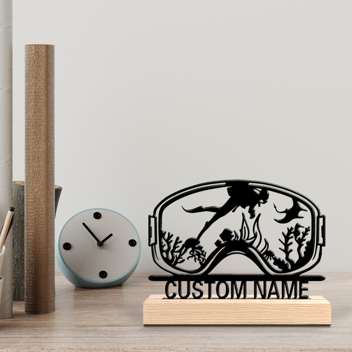 Baby Products Decoration - 1pc Dekorasi Dinding Kayu Custom Lucu