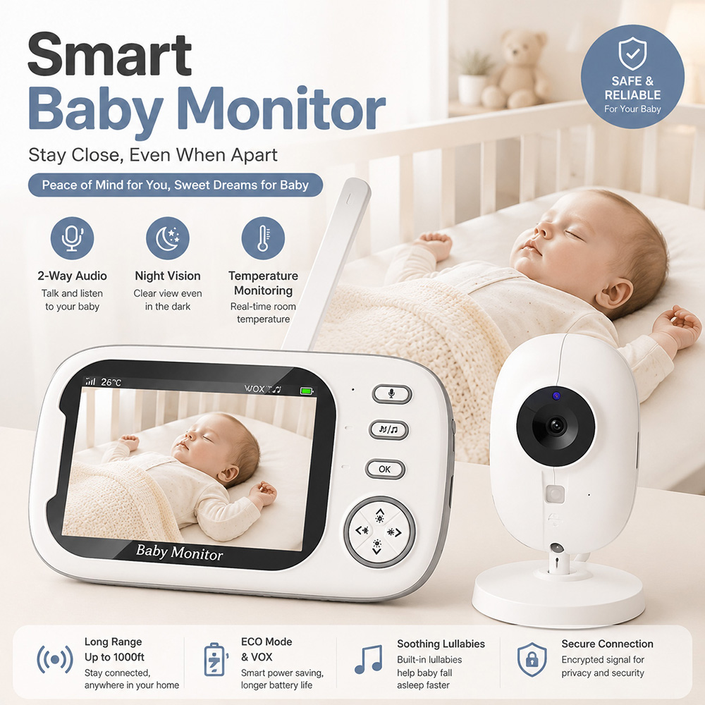 Wireless Baby Monitor - Monitor Bayi 3.5