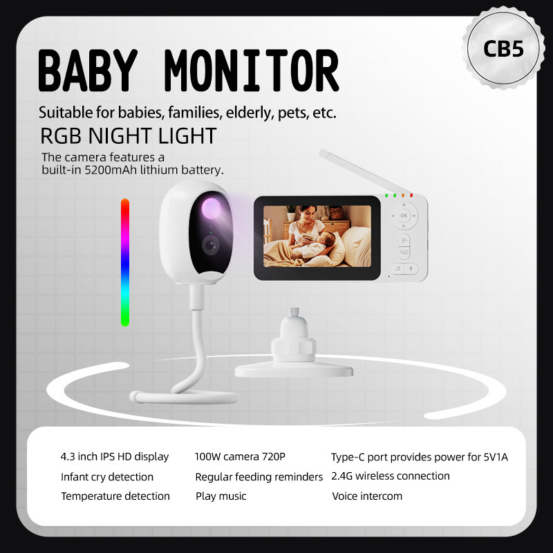 Kamera Monitor Bayi Cerdas 4,3 - Wireless Baby Monitor ulasan dan harga