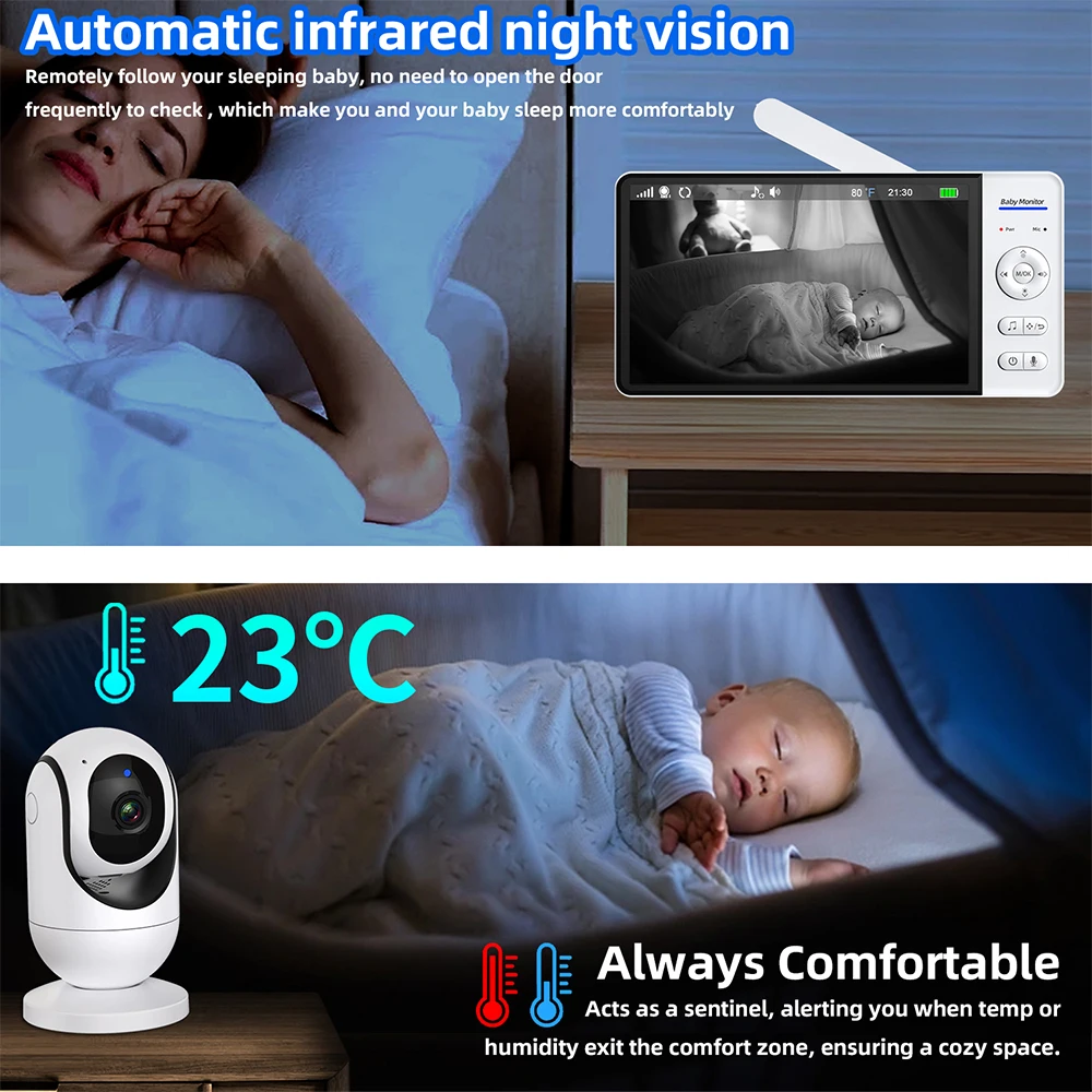 Tidak Ada WiFi Monitor Bayi 7  - Wireless Baby Monitor ulasan dan harga