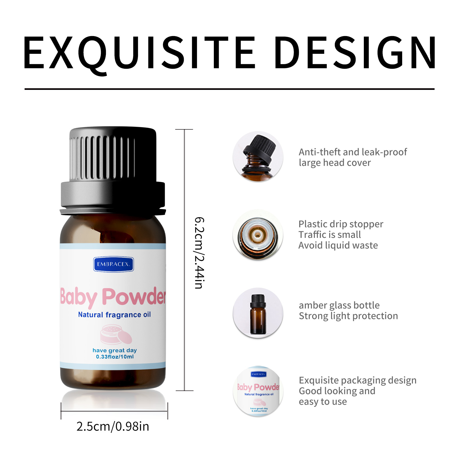10ml Minyak Esensial Bedak Bay - Baby Products Soap ulasan dan harga