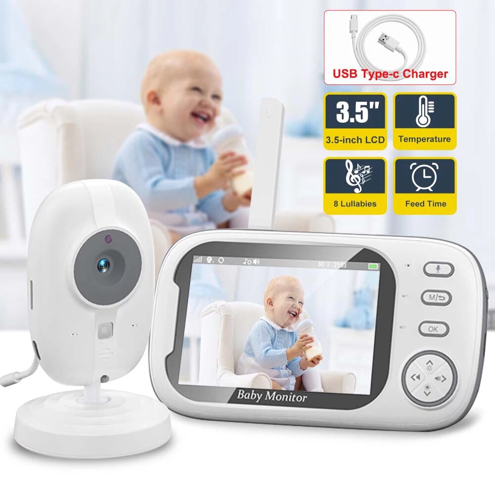 Monitor bayi Video 3.5 inci, A - Wireless Baby Monitor ulasan dan harga
