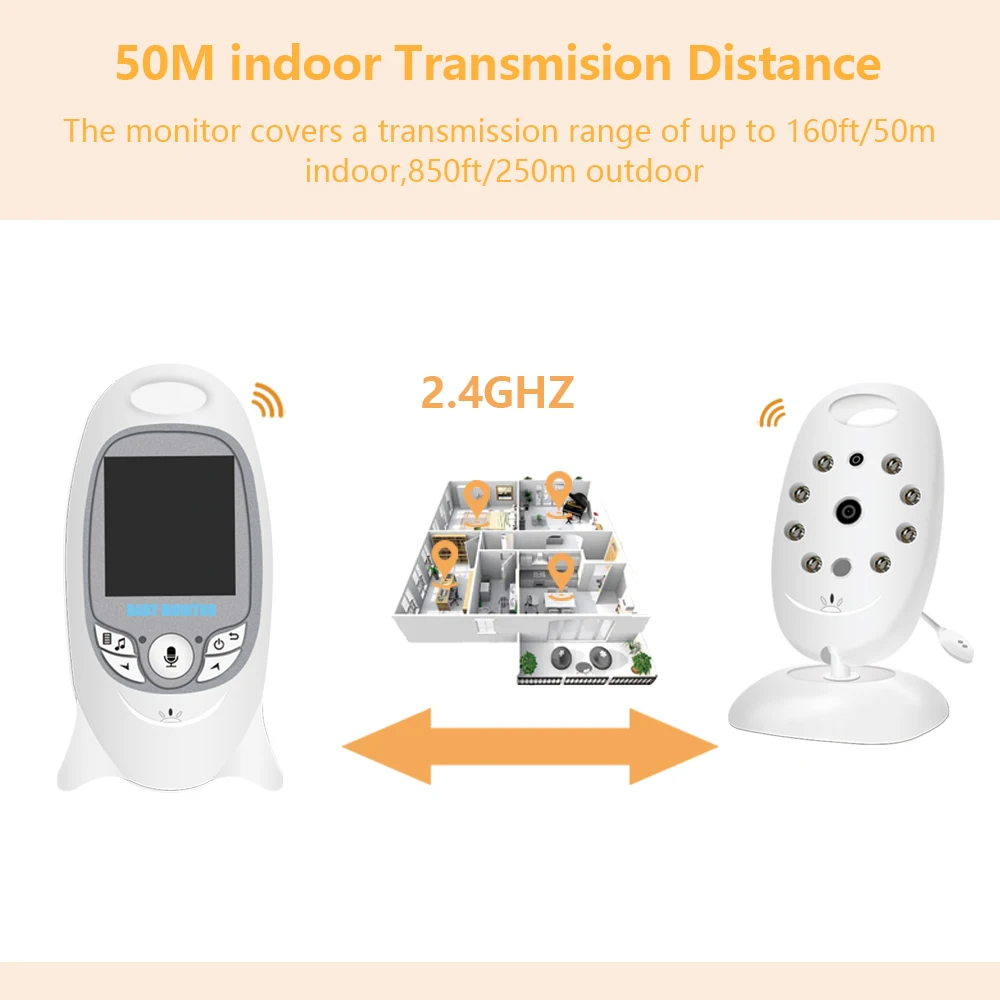 VB601 Monitor Bayi Elektronik  - Wireless Baby Monitor ulasan dan harga